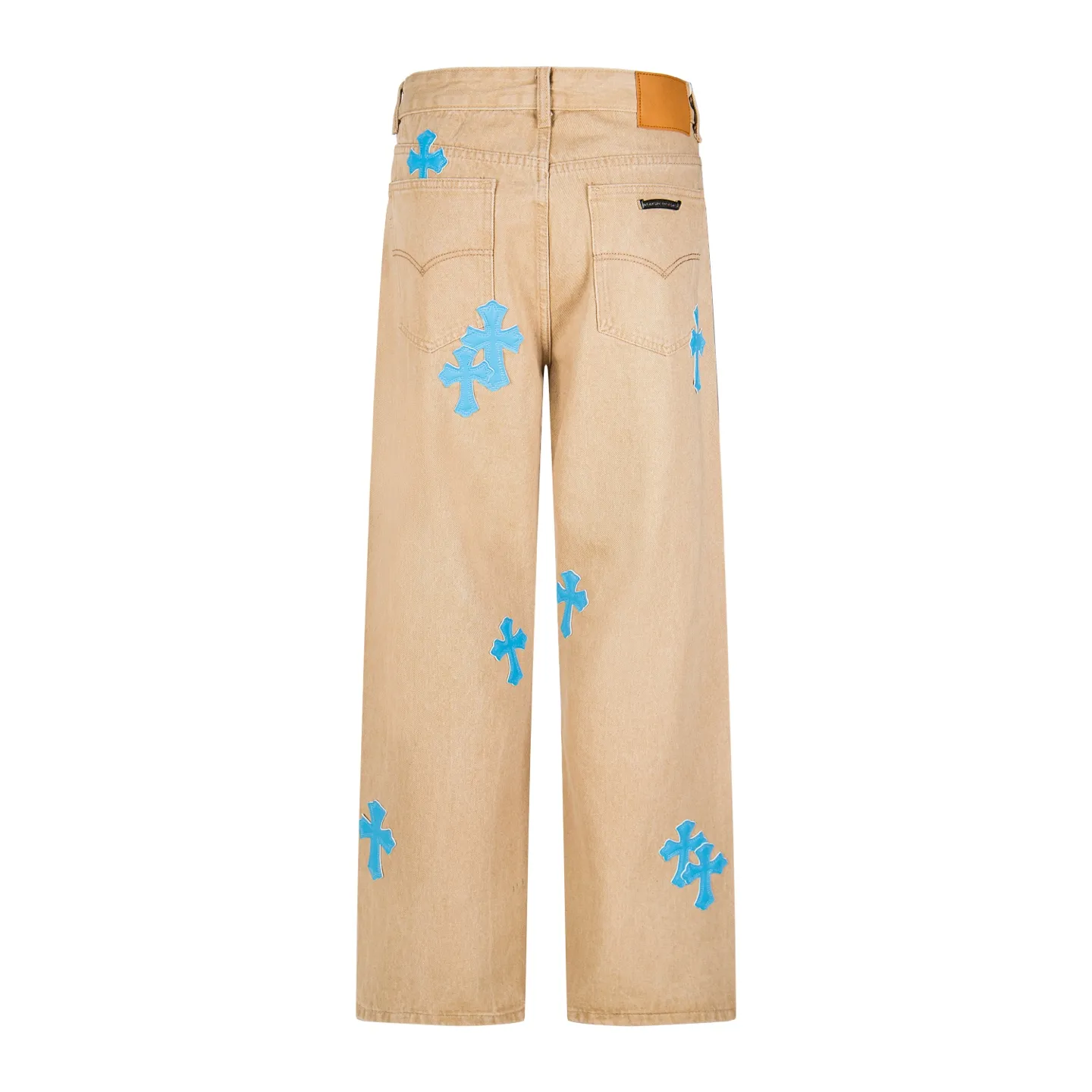 P240 Chrome Hearts 2025 New Light Blue Cross Leather Label Couple Washed Jeans This season’s hot item is sought after by countless celebrities and fashionistas. The neat details of the cutting process add color to the playful fashion! The neat and meticulous design, and the well-fitting structure is unique. The upper body not only has outstanding recognition, but also looks younger and younger. A style with the ultimate wearing meaning and performance, gorgeous color matching, and the craftsmanship of this style is also extremely extraordinary. After the finished product is washed, it is disassembled and hand-made with sheepskin cross leather and then spliced ​​together to complete. The whole piece has too many craftsmanship to describe. It is decorated with patchwork cross flowers and high-waisted washed jeans! ! Absolutely high-end luxury product, a god-level single product, a super popular product, made with top heavy industry, a magic weapon that cannot be missed. Style number: 1867# Size: 28 30 32 34 Color: khaki blue
